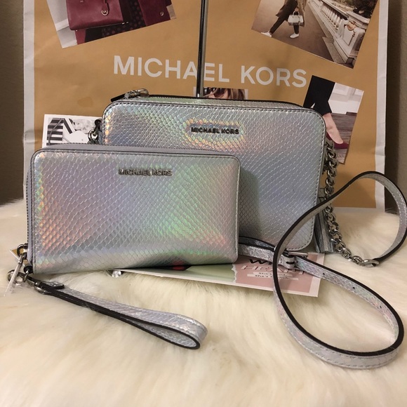michael kors metallic crossbody